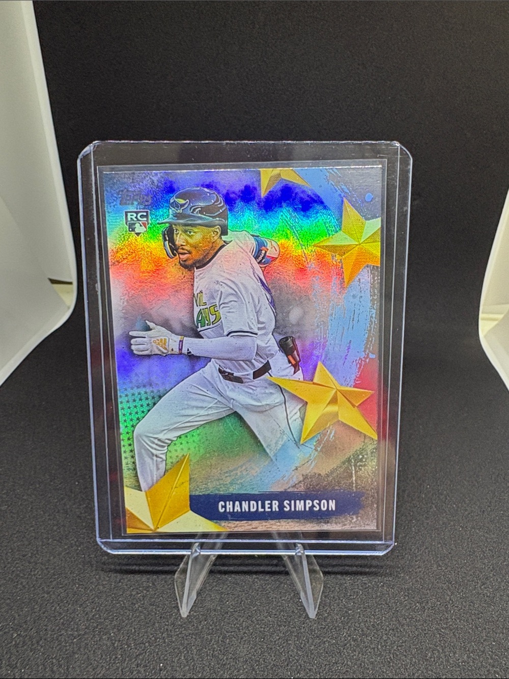Topps Chandler Simpson HolographicStars of MLB Rookie Baseball Card